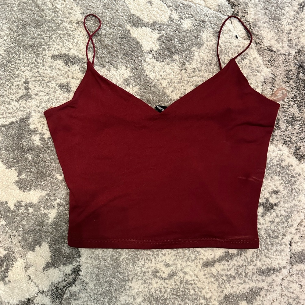 Windsor Burgundy Crop Top